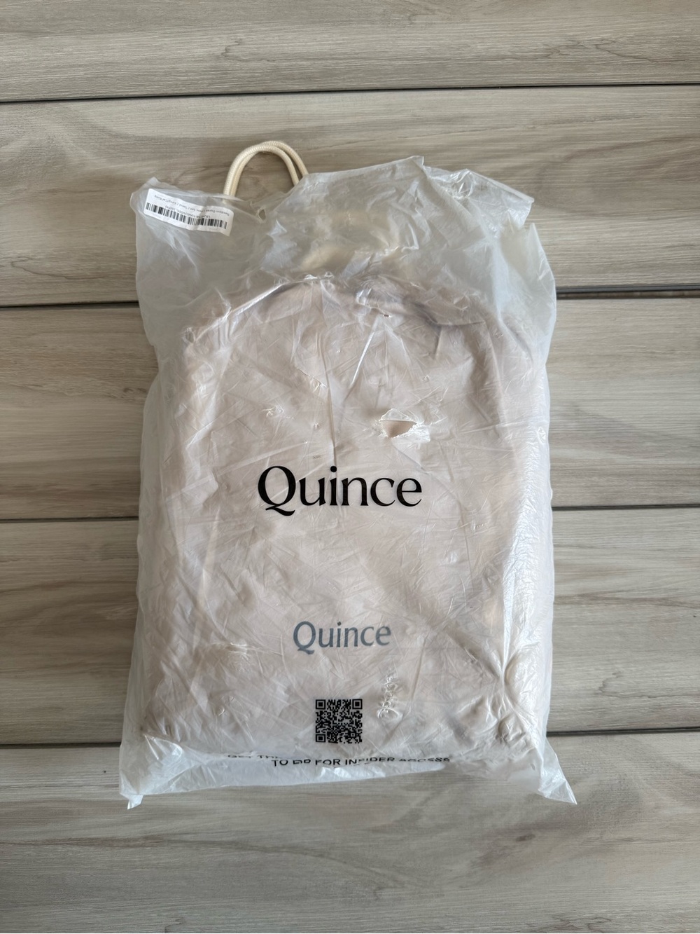 Quince Bamboo Duvet Cover Set Beige King/Cal King NWT IN PACKAGE - Picture 6 of 7